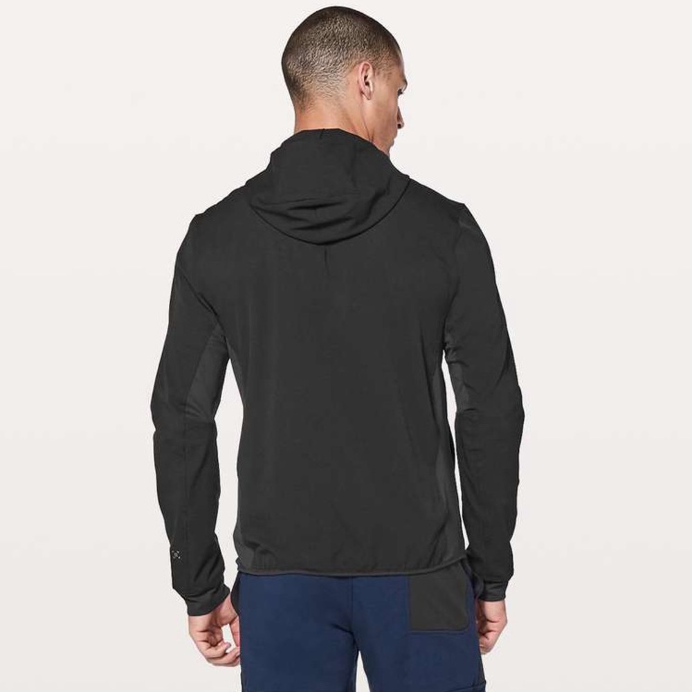 Lululemon Airing Easy Hoodie Black Men’s XS Training Running Jacket coat light - Picture 3 of 8